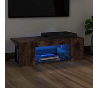 SECOLI Mobile per TV con luci a LED, 90 x 39 x 30 cm, con affumicatura a LED, per soggiorno, TV, TV, TV, TV, con LED e cassetti