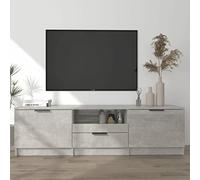 SECOLI Mobile per TV, Mobile TV Soggiorno, Mobile TV Moderno, Mobile Porta TV Soggiorno, Porta TV Moderno, Grigio Cemento 140x35x40cm Legno Multistrato