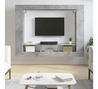 SECOLI Mobile Porta TV, Mobile Porta TV Soggiorno, Mobile TV Moderno, Porta TV Moderno, Mobile per TV Soggiorno, Grigio Cemento 152x22x113 cm Legno Multistrato