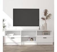 SECOLI Mobile Porta TV, Mobile TV Soggiorno, Mobile TV Moderno, Mobile Porta TV Soggiorno, Porta TV Moderno, Bianco 150x33,5x45 cm in Legno Multistrato