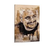 SECOLI Pino Daniele - Stampa artistica su tela con musicista vintage, adatta per camera da letto, soggiorno, ufficio, 30 x 45 cm, con cornice