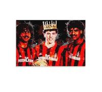 SECOLI Poster artistico su tela di Ruud Gullit Van Basten Frank Rijkaard, stampa ad alta definizione, per casa e ufficio, decorazione da parete, 50 x 75 cm