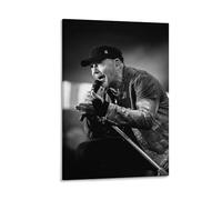 SECOLI Vasco Rossi - Stampa su tela con foto dal vivo, decorazione artistica da parete, stile moderno, con cornice, 50 x 75 cm