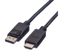 Secomp 11.04.5783 cavo e adattatore video 4,5 m DisplayPort Nero (ROLINE DisplayPort Cable DP-HDTV. M/M. Black. 4.5m) NEW