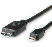 Secomp 11.04.5792 cavo e adattatore video 3 m Mini DisplayPort Nero (ROLINE MiniDP Cable MiniDP-HDTV. M/M. Black. 3.0m) NEW