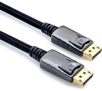 Rotronic ROLINE 11045882 Cavo DisplayPort, DP Maschio a DP Maschio, V1.2, 3 m Argento/Nero/Metallico