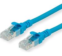 Secomp Roline - Cavo patch - RJ -45 (M) a RJ -45 (M) - 1,0m - UTP - Cat 6a - alogeno -gratuito, sagomato, improvvisamente - blu NEW