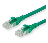 Secomp Roline - Cavo patch - RJ -45 (M) a RJ -45 (M) - 30cm - SFTP, PIMF - Cat 6 - Halogen -Gree, Abaused, Divided - Green (21. NEW
