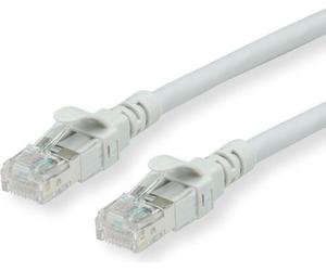 Secomp Roline - Cavo patch - RJ -45 (M) a RJ -45 (M) - 7,5m - UTP - Cat 6A - Halogen -free, sagom, Improvvisamente - grigio (21 NEW
