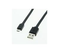 Secomp Roline - Cavo USB - USB Tipo A, 4 -Pin (M) - 5 -Pin Micro USB Type B (M) - 1,0m (USB/USB2.0) - Abatte - Black (11.02.876