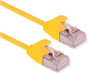 Secomp Roline Datacenter - Cavo patch - RJ -45 (M) a RJ -45 (M) - 1,5m - U/FTP - CAT 6A - alogeno -este, sagomato, senza ganci, NEW