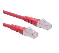 Secomp S/FTP, Cat.6, 3.0 m cavo di rete Rosso 3 m Cat5e SF/UTP [S-FTP] (Roline CAT6 S/FTP PimF CU Ethernet Cable Red 3m) NEW