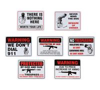 Second Amendment Novelty Signs 9 inches by 12 inches - Pack of 7