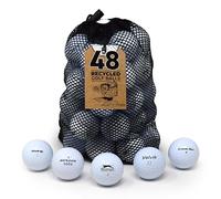 Second Chance Golf Lakeballs, 48 Misto Distance Golf Balls, Riciclato Grado A Bianco Palline Da Golf Usate per Tutti I Golfisti