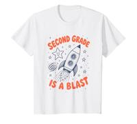 Second Grade Is a Blast Rocket Back to School Teacher Studen Maglietta