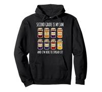 Second Grade Is My Jam And I'm Here To Spread It Felpa con Cappuccio