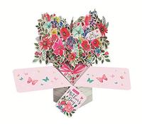Second Nature Biglietto di auguri pop-up per festa della mamma, con bouquet 3D, MPOP023