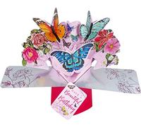 Second Nature pop UPS Birthday pop up con scritta "Beautiful Birthday e farfalle