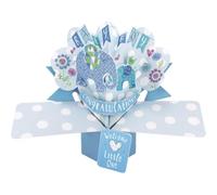 Second Nature pop UPS elefanti New Baby Boy con scritta blu