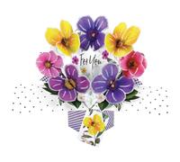 Second Nature pop UPS pop up con scritta "For You" e viole del pensiero