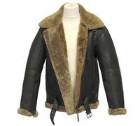 Seconda Guedda Mondiale Uomo Raf Zenzero pelle di Pecora Aviator Aviatore Giacca