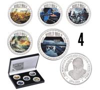 Seconda Guerra Mondiale Sir Winston Churchill - Velivoli Key Moments Argento Set