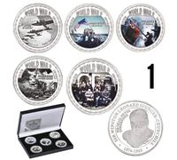 Seconda Guerra Mondiale Sir Winston Churchill - Velivoli Key Moments Argento Set