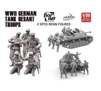 Seconda Guerra Mondiale Tedesco Tank Desant Troopsset Border MODEL Br-005 1/35.
