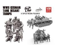 Seconda Guerra Mondiale Tedesco Tank Desant Troopsset Border MODEL Br-005 1/35.