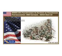 Seconda Guerra Mondiale US Paracadutisti IN Azione W/Cushman Parascooter NW Eu ,