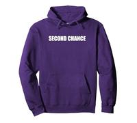 Seconda opportunità Felpa con Cappuccio, Unisex per Adulti, Viola, XL