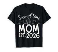 Seconda Volta Mamma EST. 2026 Annuncio di Gravidanza Baby Mommy Maglietta