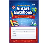 Secondary School Smart Notebook: Blank A4 Size Exercise Book with Margin for School and Home Use