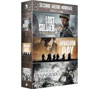 Seconde guerre mondiale - coffret 3 films : lost soldier + invasion day + la bataille de leningrad