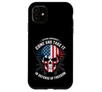 Secondo emendamento Skull Come and Take It USA Freedom Retro Custodia per iPhone 11
