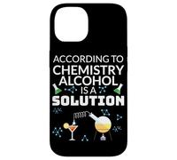 Secondo la chimica, l'alcol è una soluzione scienza umorismo Custodia per iPhone 14