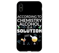 Secondo la chimica, l'alcol è una soluzione scienza umorismo Custodia per iPhone XS Max