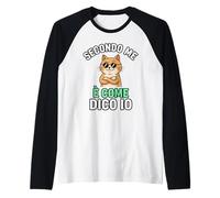 Secondo Me È Come Dico Io Gatto Divertente Maglia con Maniche Raglan