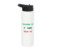 Secondo Me E' Come Dico Io | Ironia Tipografica Italiana Stainless Steel Insulated Water Bottle