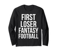 Secondo Posto Trophy Idea Funny First Loser Fantasy Football Maglia a Manica