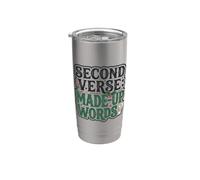 Secondo Verso Made-Up Parole Parole Scrittura Creativa Poesia Bicchiere termico in acciaio inox doppia parete