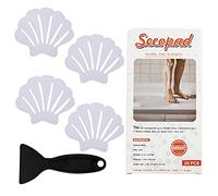 Secopad 24 Adesivi Antiscivolo per Vasca da Bagno con Conchiglie, Bianco