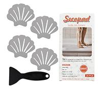 Secopad 24 Adesivi Antiscivolo per Vasca da Bagno con Conchiglie, Grigio