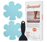 Secopad 24 Adesivi Antiscivolo Vasca da Bagno con Fiocchi di Neve, Blu