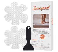 Secopad 24 Adesivi Antiscivolo Vasca da Bagno con Fiocchi di Neve, Neutro