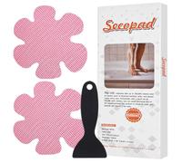 Secopad 24 Adesivi Antiscivolo Vasca da Bagno con Fiocchi di Neve, Rosa