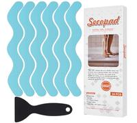 Secopad Adesivi antiscivolo, 24 pezzi, strisce di sicurezza per vasca da bagno, doccia, scale (Blu)