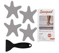 Secopad Adesivi antiscivolo per doccia, 24 pezzi, adesivi di sicurezza per vasca da bagno, con raschietto di alta qualità, per vasca da bagno, doccia, scale, scale e barche (grigio)