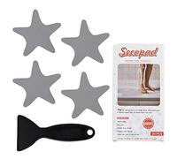 Secopad Adesivi Antiscivolo per Vasca da Bagno Strisce adesive con Raschietto di Alta qualita (Grigio)