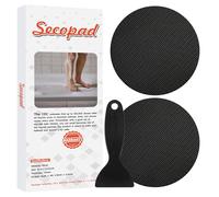 Secopad - Adesivi Antiscivolo per Vasche da Bagno e Docce, Motivo: Piedi (Nero)